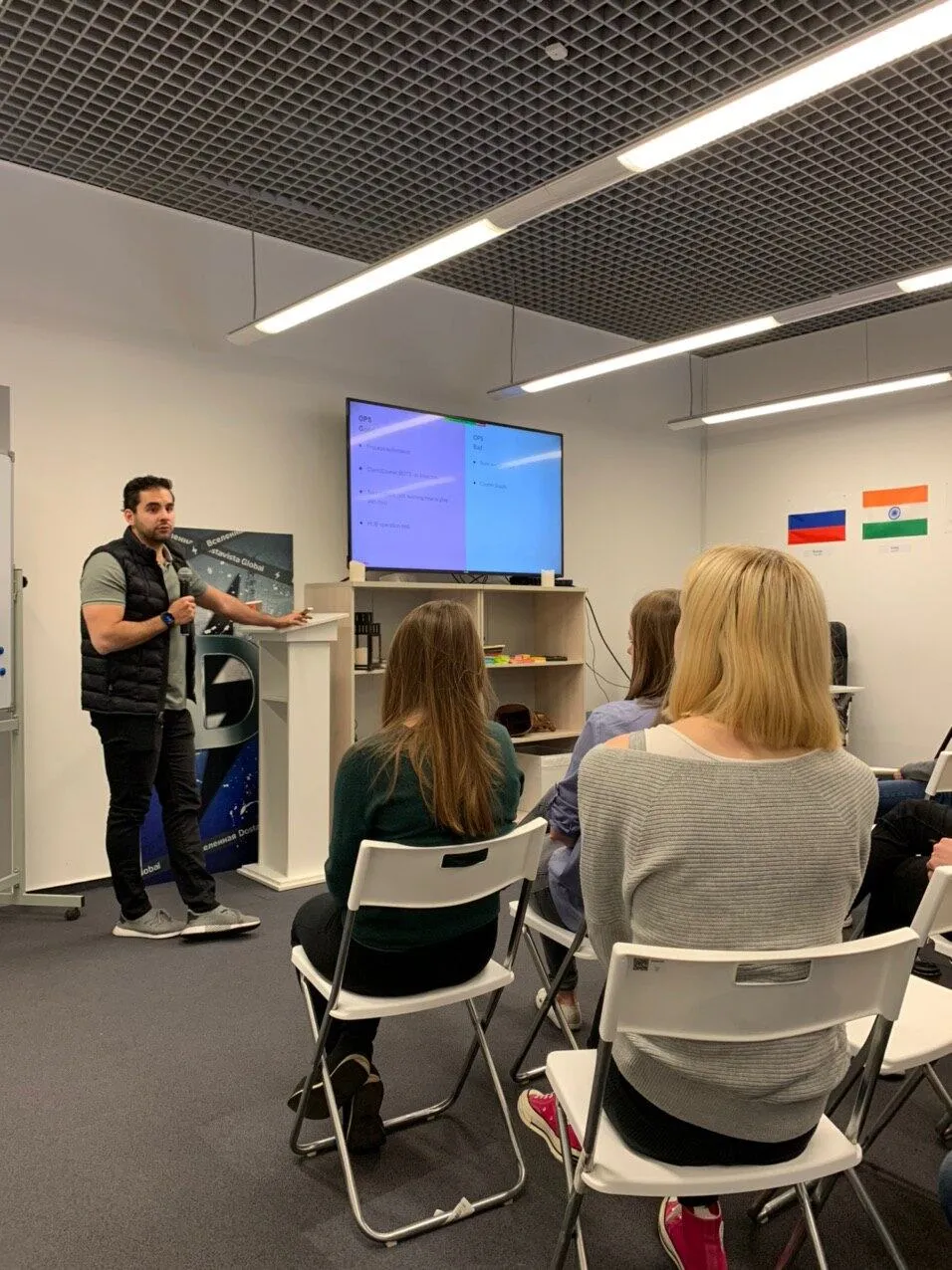 Presentando los resultados de México en un offsite global.
