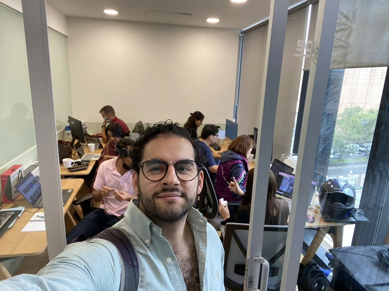 De vuelta en la oficina después del COVID, octubre de 2021.