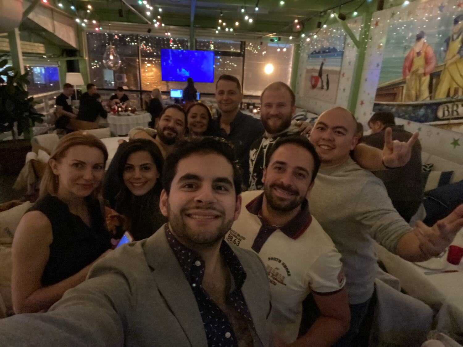 Together at the global offsite, February 2020.