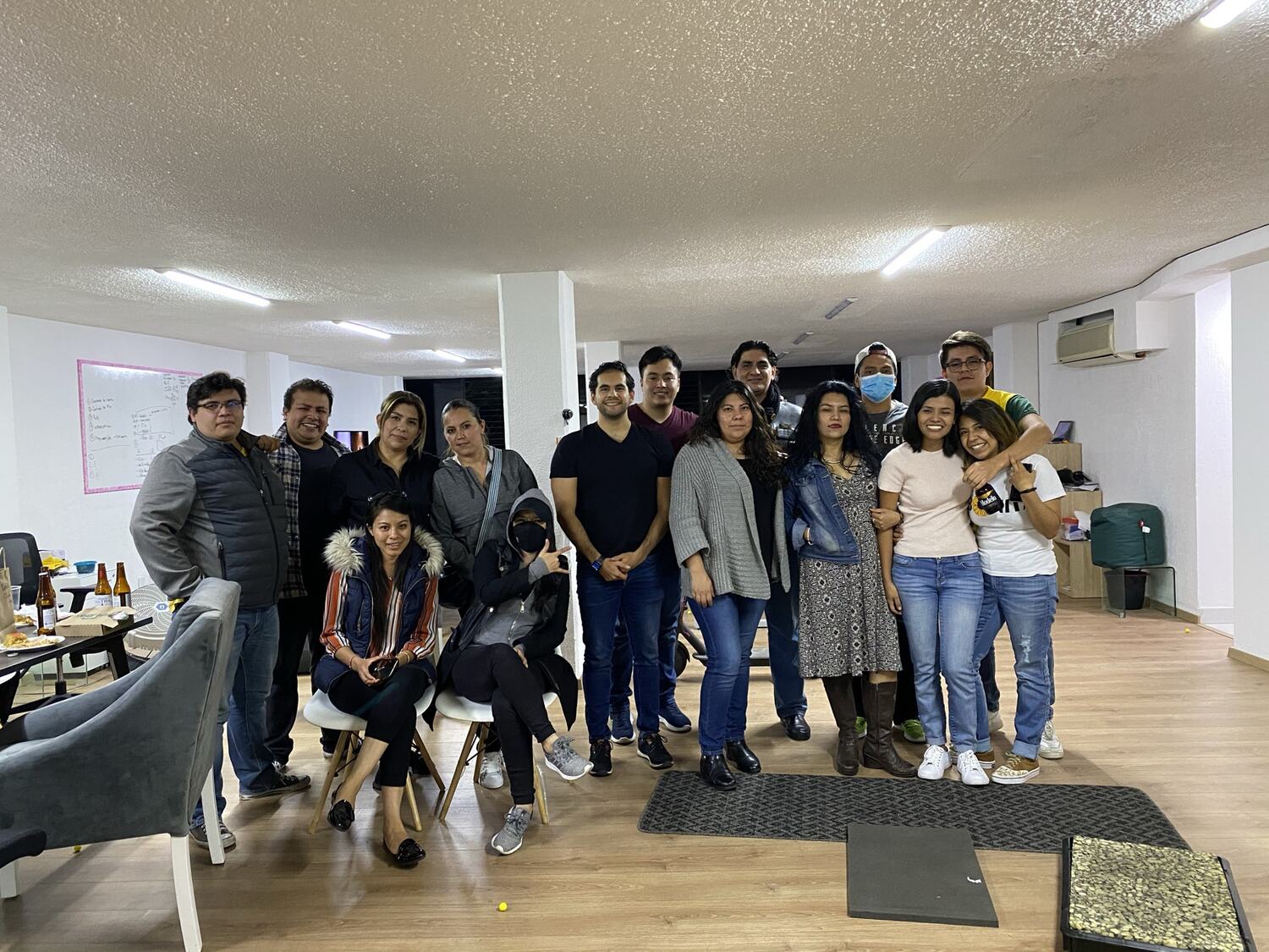 Our Mexico team together in the office, November 2020.